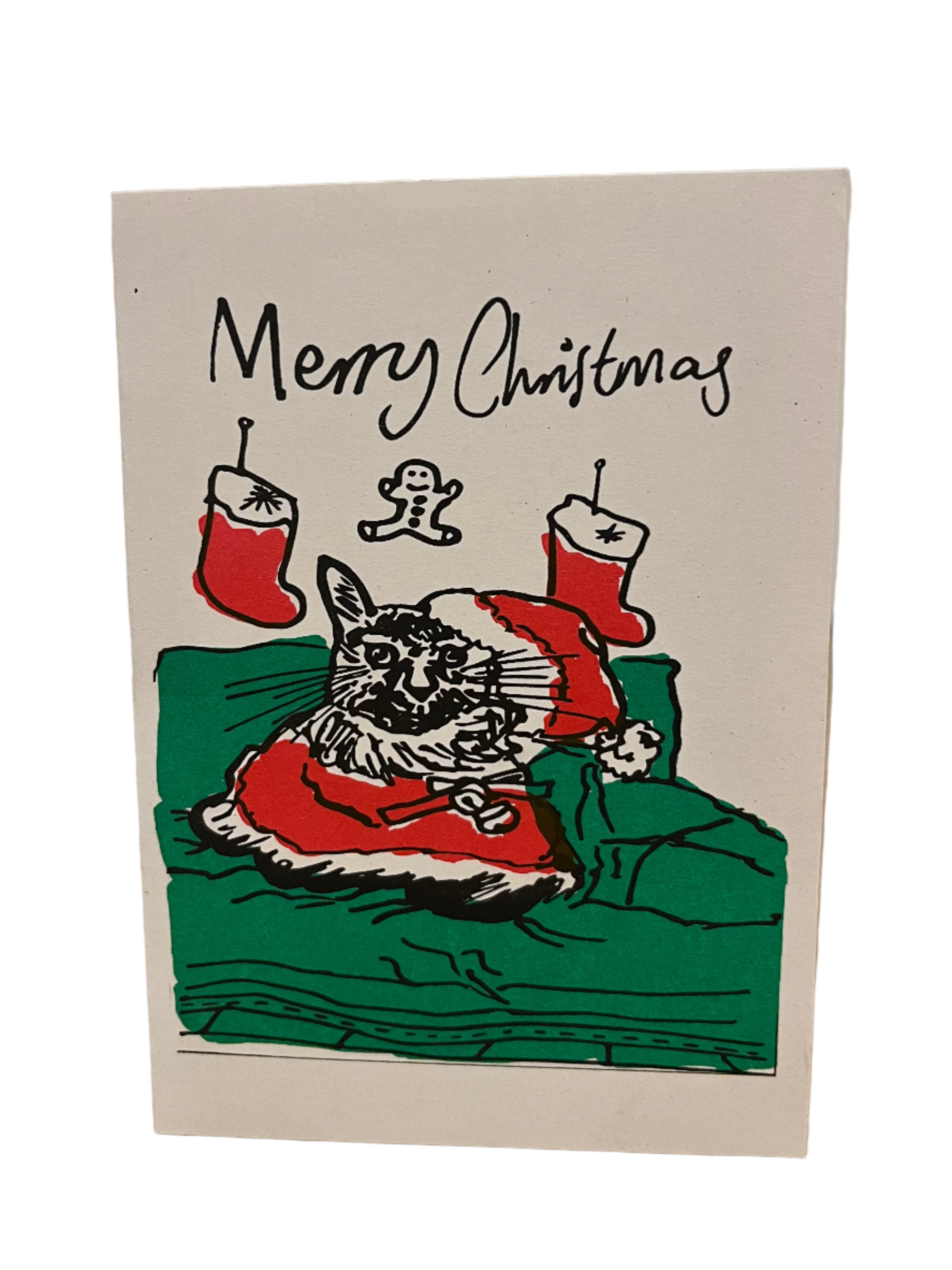 Merry cat Christmas cards