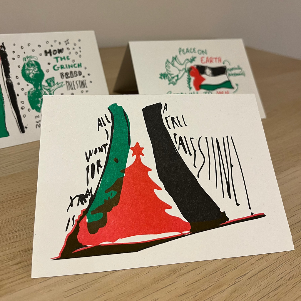 Free Palestine for Christmas card collection