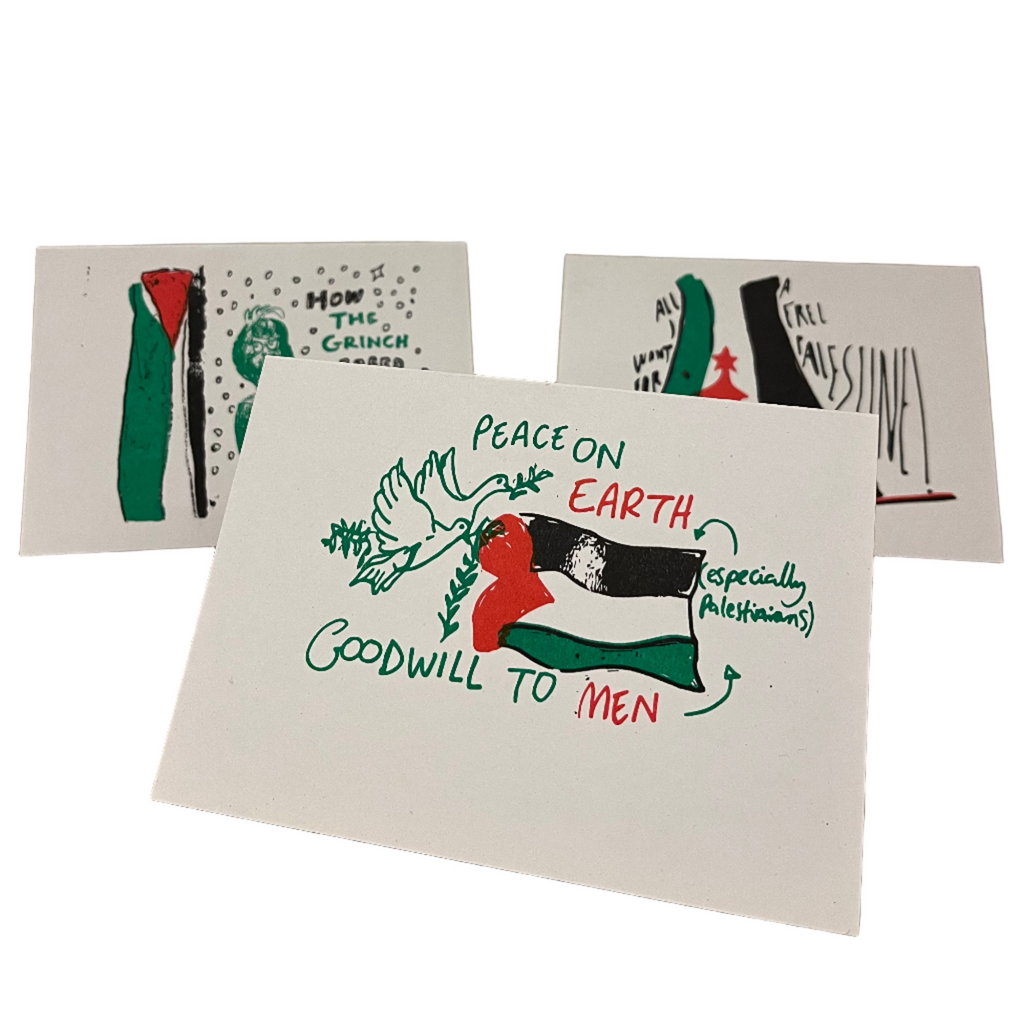 Free Palestine for Christmas card collection